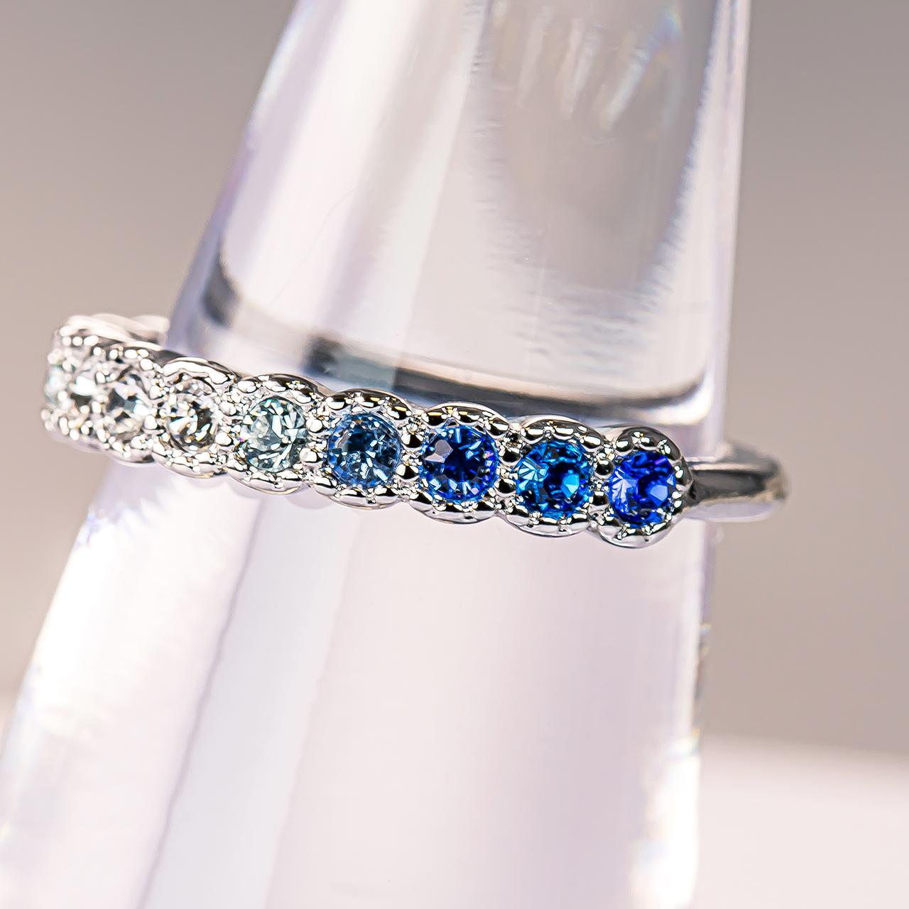 「ブルー」ハーフエタニティ | 4枚目