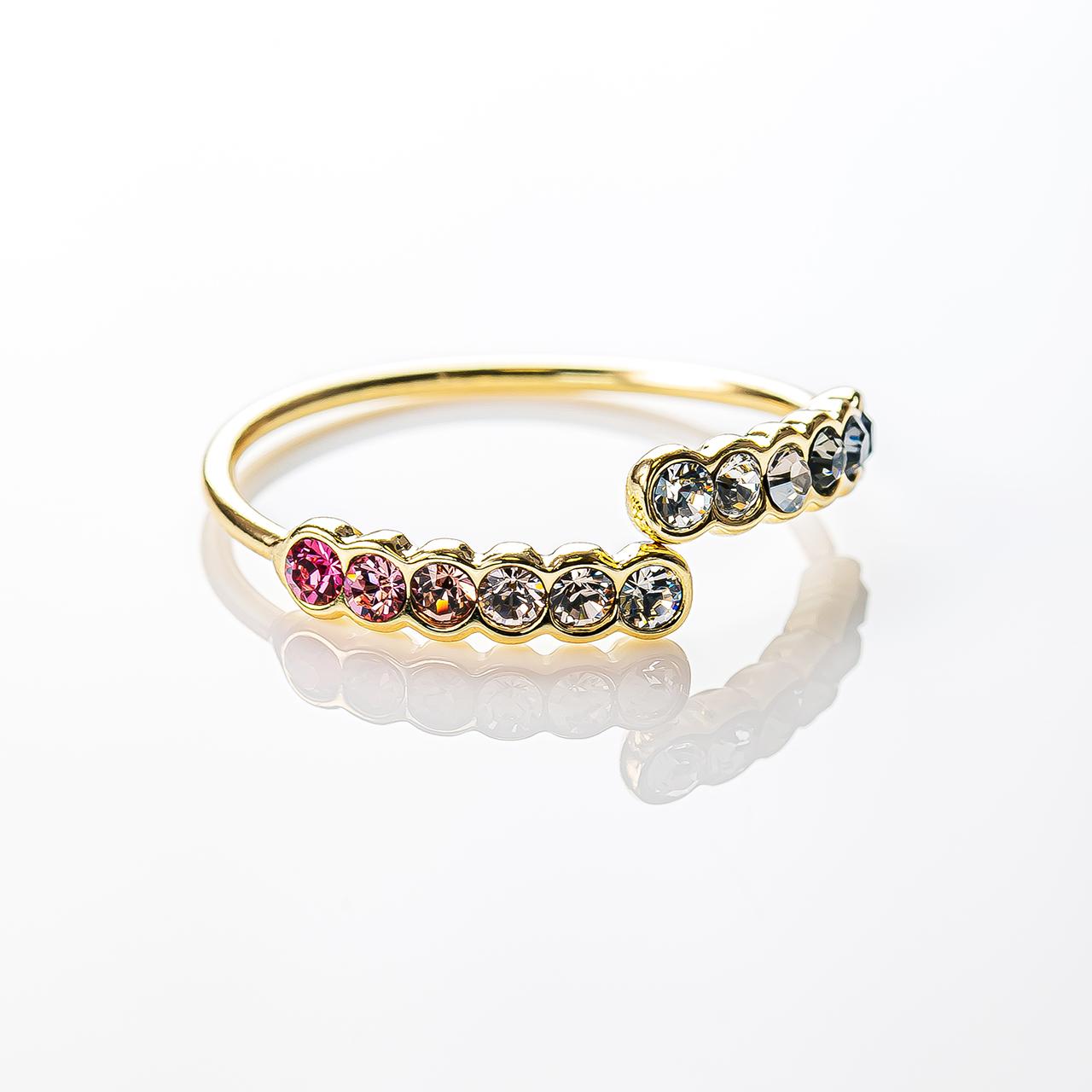 「ピンクとグレー」フォークリング | 2枚目