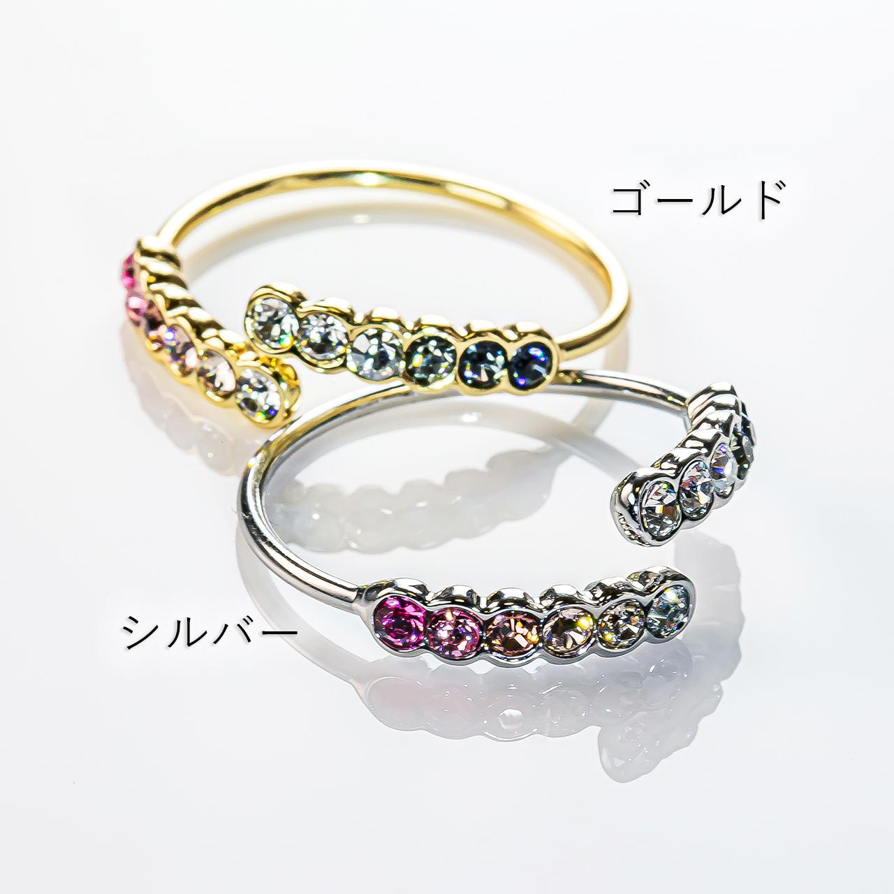 「ピンクとグレー」フォークリング | 3枚目