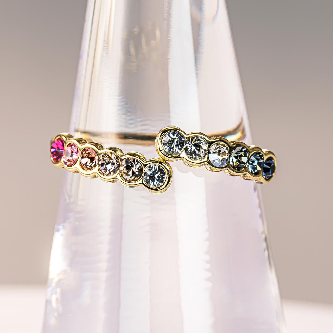 「ピンクとグレー」フォークリング | 4枚目