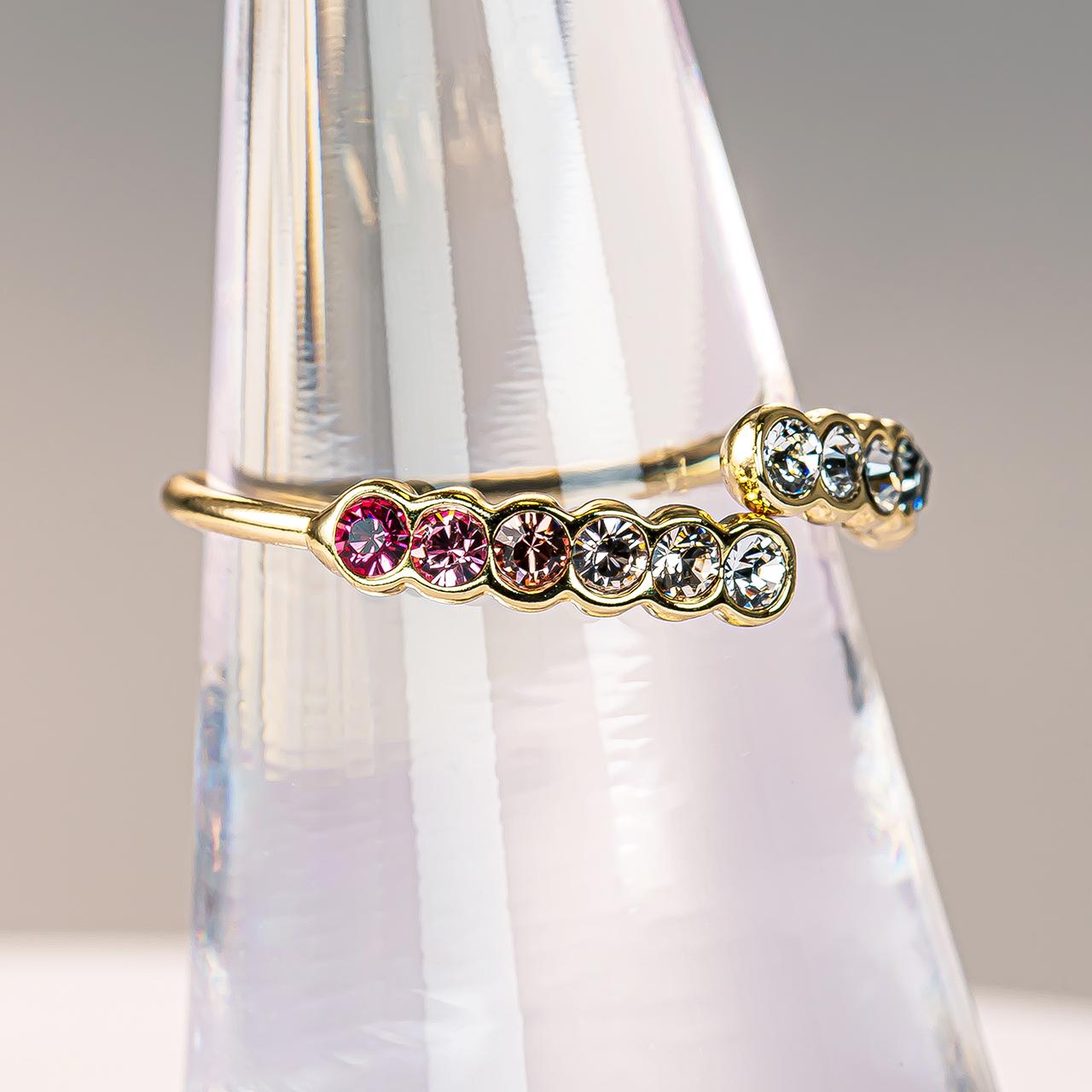 「ピンクとグレー」フォークリング | 5枚目