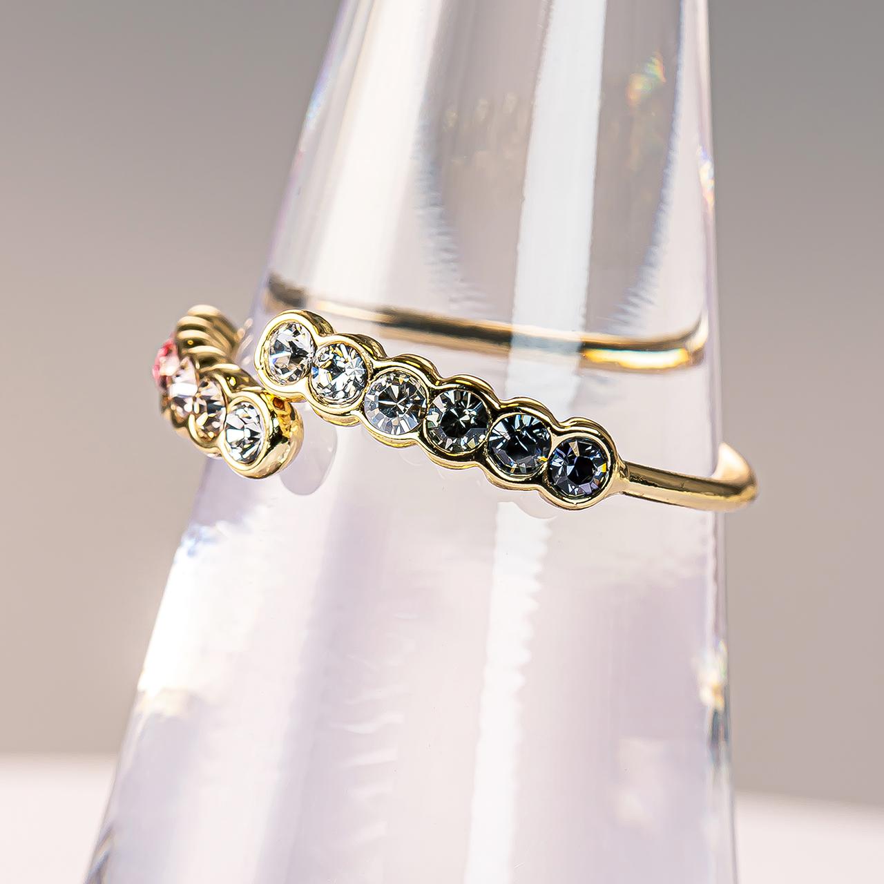 「ピンクとグレー」フォークリング | 6枚目