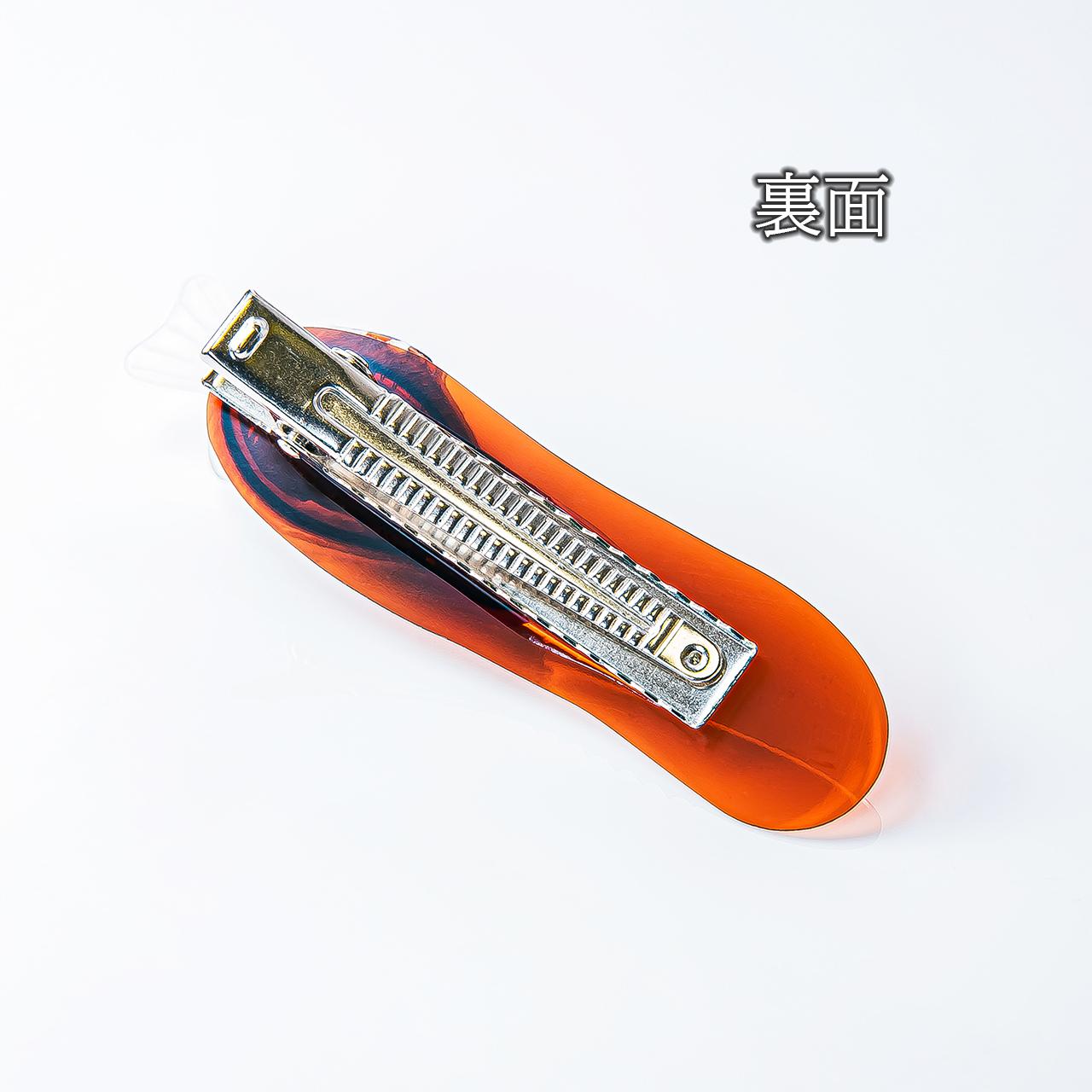 こぼれポリタレ ヘアクリップ 「大」 | 2枚目