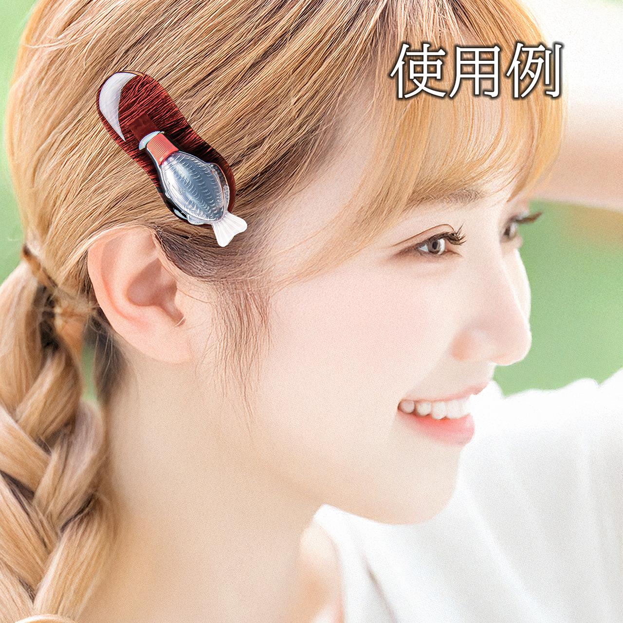 こぼれポリタレ ヘアクリップ 「大」 | 5枚目