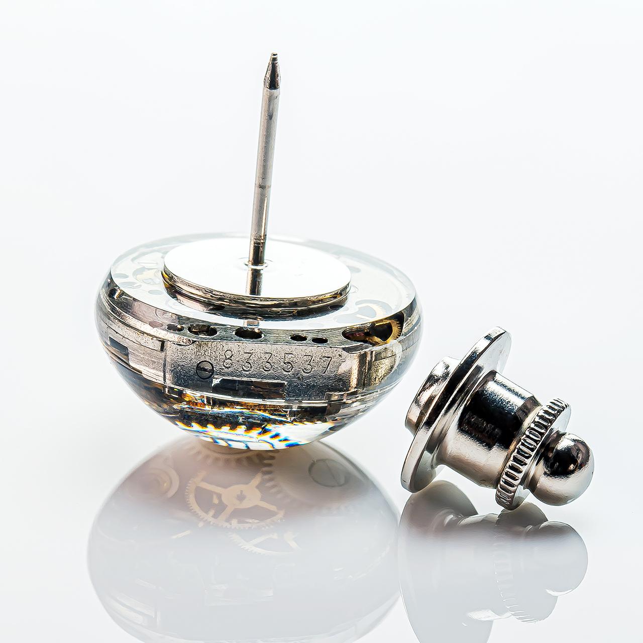 タイタック シルバー 機械式時計 ムーブメント ラペルピン | 4枚目