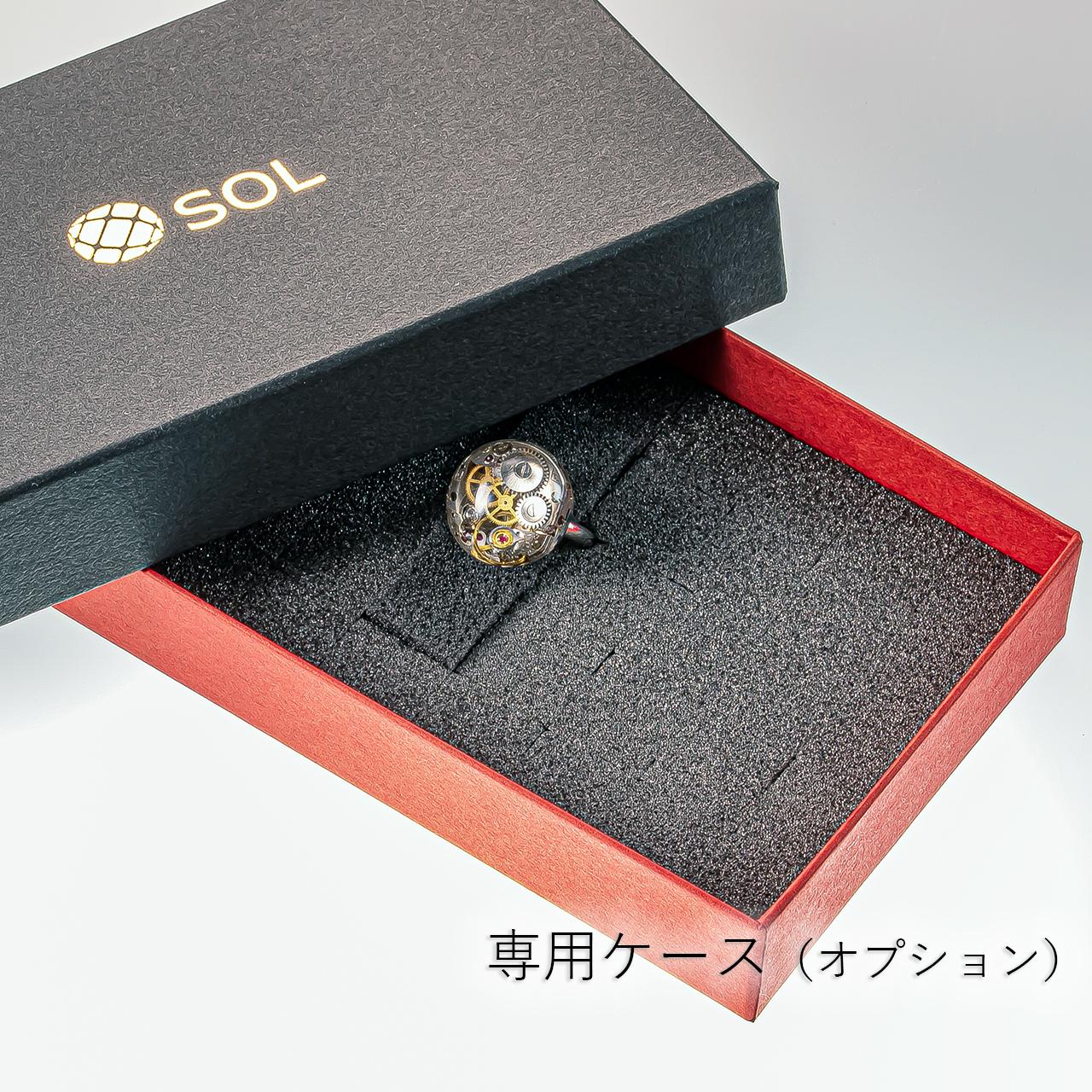 リング シルバー 機械式時計 ムーブメントカボション | 7枚目